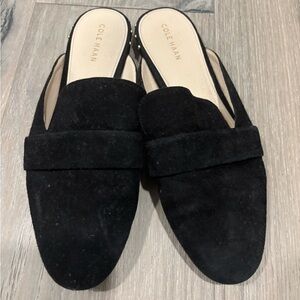 Cole Haan Women's Black Suede Mules size 7